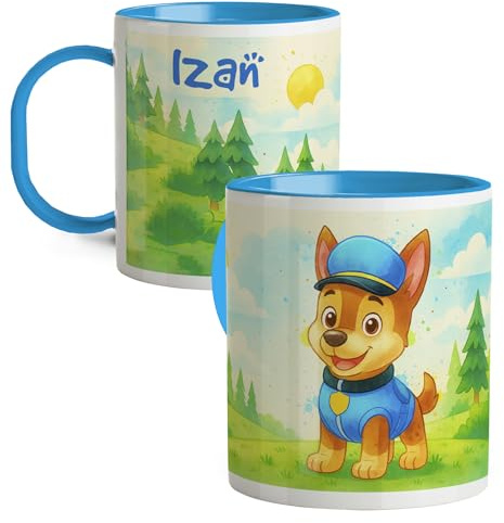 Tazas canina. Vasos plastico duro. Taza personalizada plastico infantil. Taza infantil sin BPA. Regalos cumpleañós niños colegio. Detalles cumpleaños niños. Regalo niña y niño. Caneca. Perrito