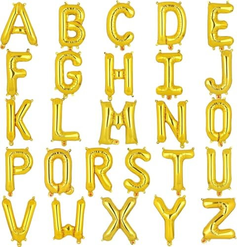 16 Zoll Klein Luftballon Buchstaben R Gold Ballons Small Mylar Alphabet Folienballon Jubiläum Hochzeit Geburtstag Party Dekoration 40 CM