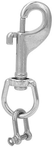 HPZIHUIT Unterwasser-Tauchlampe, Taschenlampe, Halterung für Überwachungskamera, einfaches Ende, Bolzen, Snap-Clip, D-Ring, Schäkel, Unterwasserausrüstung
