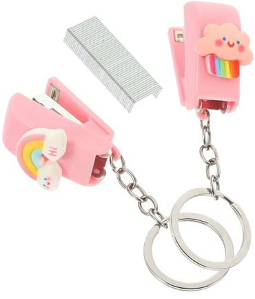 Luxshiny Set 3 Spillatrici da Ufficio Mini in Metallo 400 Punti 10#, Cucitrici Manuali Portatili per Casa, Scuola e Ufficio, Facili da Usare e Compatte