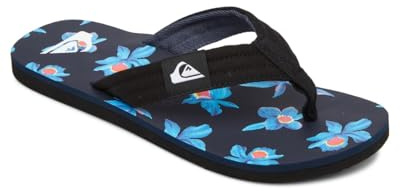 Quiksilver Herr Molokai Layback Flip Flop, Svart blå vit, 42 EU