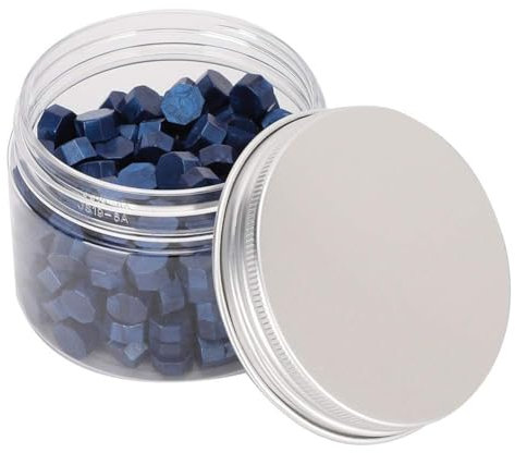 Wachssiegel siegel perlen, Siegelwachs Set, Vintage Wachssiegel, wachssiegel set, 200 Stück Himmelblau Siegellack Pearlescent Suit Flaschenverpackung für Einladungen, Karten, Umschläge, Weinpakete