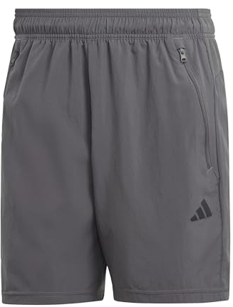 adidas För Män Train Essentials Woven Training Shorts, Grey Five/Black, XXL 7 inch
