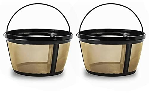 2 Pcs Filtres à Café Réutilisables, 110 x 84 x 65 mm Filtre à Café à Cône de Machine à Café en Acier Inoxydable, Remplace Vos Filtres à Café en Papier