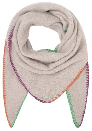 FASHION YOU WANT XXL Schal flauschig schal-tuch damen dicker dreieckstuch groß Wolle UNI NAHT BUNT Farben kuschelig