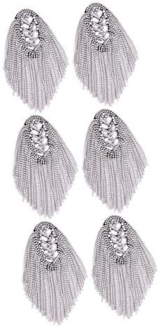 NUOBESTY Schulterklappen Mit Quasten - Elegante Silberne Schulterverzierung FüR KostüMpartys Einfaches Anbringen Mit Sicherheitsnadeln Ideal FüR AnzüGe Und BüHnenauftritte