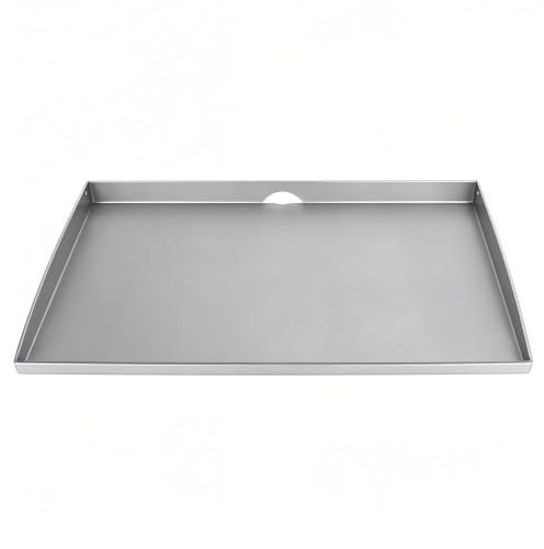 Uppgradering grillplatta för Blackstone 61 cm grillbord, platt topp ersättningsgryta för 2 brännare gasgrill 1517 1853 1883 1803 1924, pulverlackerat stål platt topp grill reservdel
