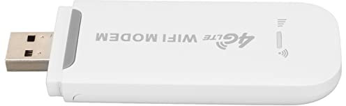 4G LTE USB WiFi Modem, 4G WiFi Router with SIM Card Slot, 150mbps High Speed Support 10 Users, Portable Wireless Router Mobile Internet Dongle for Tablet Laptop White