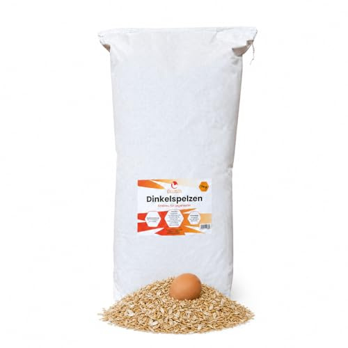 Eivolution 7 kg Dinkelspelzen - Nesteinstreu mit Kieselgur - Hygienische und rein pflanzliche Einstreu für Legenester