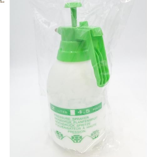 BricoLoco.com Pulvérisateur à pression préalable 2 litres - Pulvérisateur manuel - Spray à pression pour tout type de liquides - Fumiger, arroser, jardin, terrasse - Bouteille translucide (1)