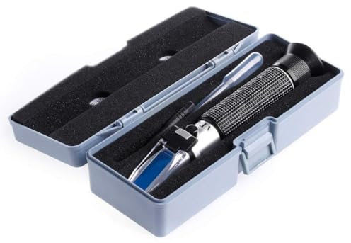 BEBIKR Salzgehalt Refraktometer Wasserleser Marine 0~10% Aquarium Tester Aquarium Wassertest Kit