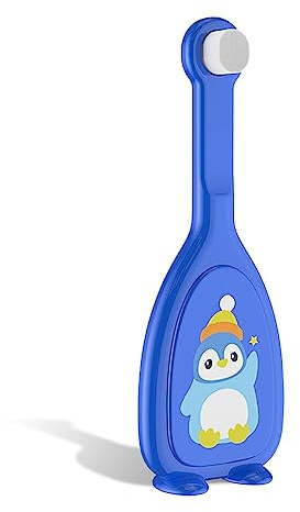 dijiusidy Handzahnbürste aus Silikon in U Form für Kinder, Kleinkind, Zähne, Beißbürsten, manuelle Reinigung, Trainingszubehör, Blau