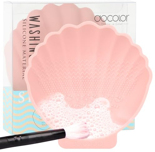 docolor Makeup Brush Cleaner Mat - Silicone Portable Cleaning Pad | Suitable for brushes, blenders, puffs & tools. Quick-dry, easy, perfect for travel & dail