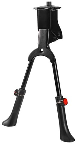 WJUHYGTF Zweibeinständer Fahrradständer, Mountainbike Fußständer Rennrad Doppelständer Zweibein Ständer Für Fahrräder Von 24-29 Zoll Oder Höher,Schwarz
