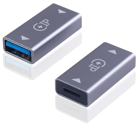 Danfetsoy Lightning to USB A Adapter, Lightning Female to USB 3.0 Female Adapter Suitable for iPhone, Card Reader, Flash Drive, Mouse, MIDI Keyboard-Can't Support Audio Transfer (2 Pack, Grey)