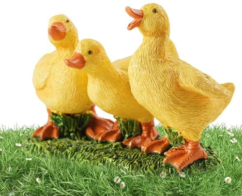jamgeery Enten-Gartendekoration | Gartenentenfiguren aus Kunstharz – einzigartige und lustige Heimdekoration, Statuen, lustige Entendekoration, perfekt für drinnen und draußen
