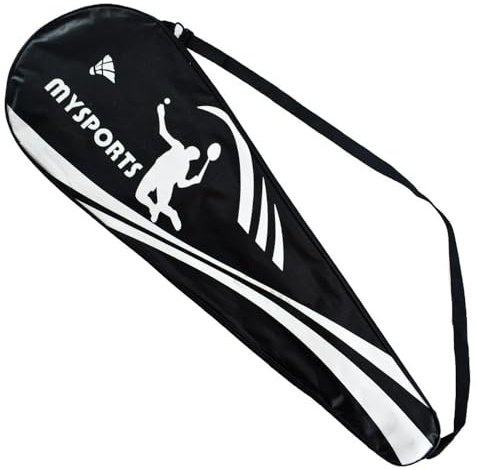 miaomiao Wasserdichte Badminton-Tasche mit Schultergurt für 2 Schläger