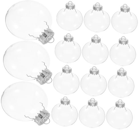 GALPADA 20stücke Transparente Weihnachtskugeln Füllbare Baumschmuck Kugeln Für Weihnachtsbaum Festtagsdekorationen Geburtstag Und Themenpartys