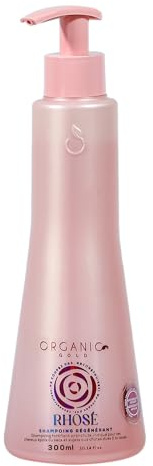 Shampoing Régénérant Rhosé 300ml – Made in Brazil – Ananas, Bacuri & Rose Musquée – Hydratation & Vitalité – Tous Types de Cheveux – Sans Sulfate