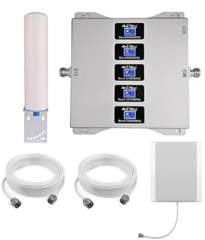 KKBSTR Amplificateur 4G Repeteur 4G Amplificateur Reseau Mobile 5 Bandes
