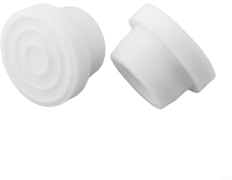 Honseadek Pool Ladder Bumpers for .9-Inch Tubes, Rubber Ladder Pads for Swimming Pool Steps, White Inner Cover to Protect Ladder and Pool Wall, 2-Pack
