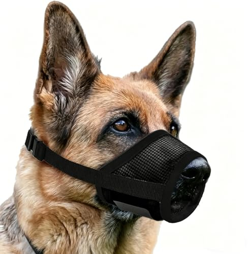 Maulkorb für Hunde, Weicher Netzmaulkorb für Kleine, Soft Mesh Maulkorb Kleine Hunde, Verstellbare Welpenmaulkörbe zum Auffangen von Beißen, Lecken und Kauen, ermöglicht Hecheln und Trinken (S)