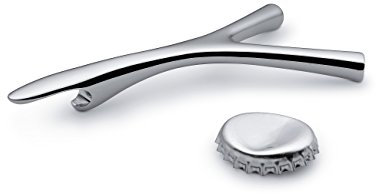 Alessi FGO06 Virgula Divina Flaschenöffner - Edelstahl 18/10 glänzend poliert., Silber