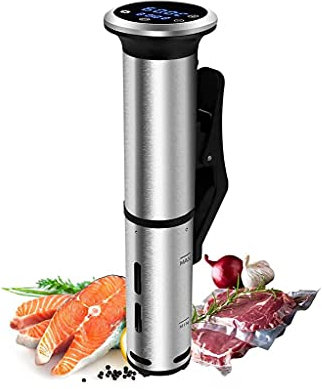 SMSOM sous Vide Machine à cuisinière: 1200 Watt IPX7 Étanche étanche Eau Immersion Thermique circulateur de température précise Affichage numérique, Facile à Utiliser