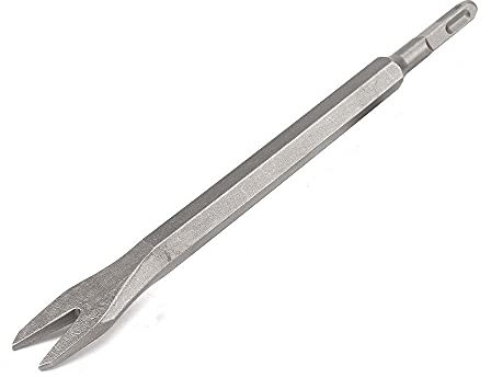 Elektrische Hammermeißel flach & V-Typ-Fliesenmeißel Quadratischer Hand-Breitmeißel Abgewinkelter Heavy-Duty-gebogener Fliesenmeißel, 2