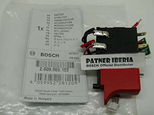 Bosch Original Ersatzteil - 2609005122 Drucktaste-Schalter für PSR-Schrauber (transparent, 1-Weg, normal open, Snap in mount, Kunststoff)