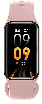 Blackview R1 Montre Connectée - Smartwatch Sport - 24 Modes d'Entraînement - Notifications Intelligentes - Moniteur Fréquence Cardiaque & Sommeil - Calendrier Menstruel - Étanche IP68 - Bracelet Rose