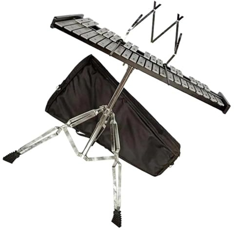 Glockenspiel-Schlaginstrument aus Metall mit 37 Tönen und zartem und langlebigem Notenständer Glockenspiel Schlaginstrument