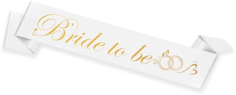 Bride to Be Schärpe Weiß Bride to Be Deko JGA Schärpe Frauen Schärpe Junggesellinnenabschied Schärpe Braut Junggesellenabschied Frauen Schärpe JGA Frauen JGA Deko Frauen JGA Accessoires Sash