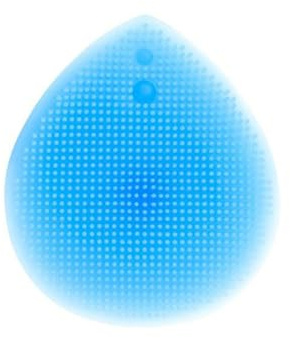 Silikon-Handreinigungsbürste Jumbo-Baby-Haarwaschbürste, Blau