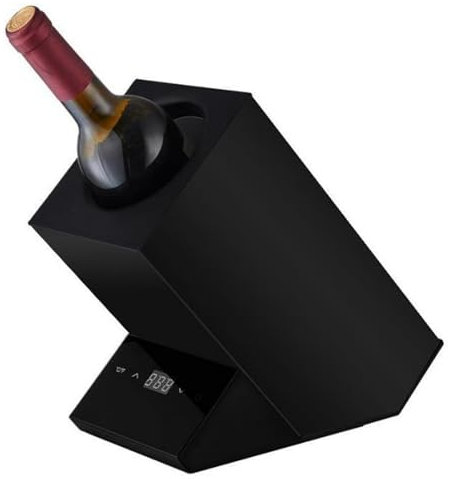 Electric Wine Chiller, Single Bottle Wine Cooler, Rapid Beverage, Champagne, Drink Chiller, for The Wine Lover, Wine Coolers - No Ice Required,C