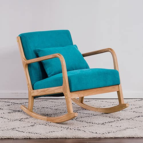 Mid Century Moderner Schaukelsessel aus Holz für Zuhause, Wohnzimmer, Freizeit, Sofa, Stuhl