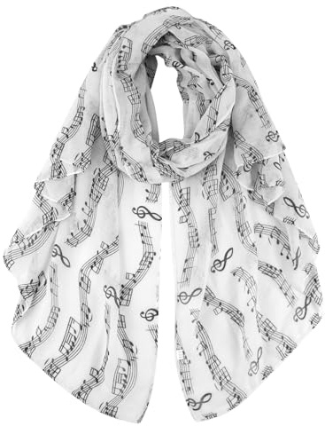 DAMILY schal damen Halstuch Musselin Tuch mit Spitzenmuster scarf women | Schals & Tücher Schöner Weicher für Frauen Langer Festliche Stola