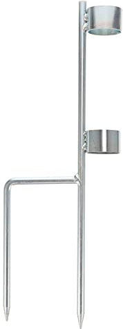 POPETPOP Soporte para Sombrilla De Patio con Ancla De 40 Cm Soporte Extra De Acero Inoxidable para Playa Y Jardín.