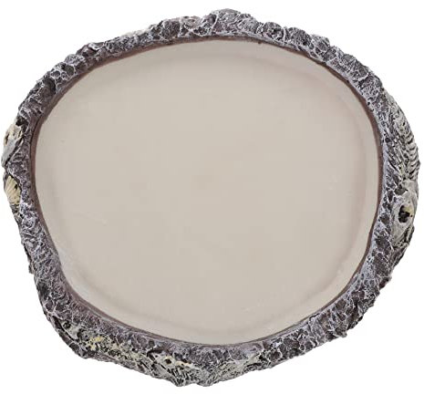 FONDOTIN Bol Alimentation pour Reptiles Récipient pour Eau Et Nourriture Dish De Terrarium pour Lézards Serpents Et Tortues Design Sécurisé Et Facile à Nettoyer