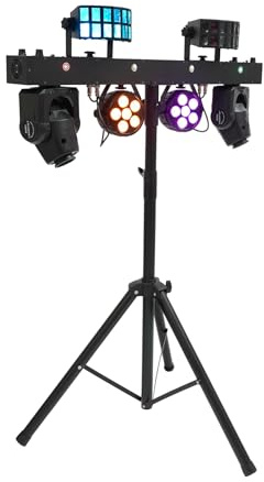 DJ Light Stand,LED Light Show Kit,LED Stage Lights with Stand,Sound-Activated Strobe,DMX512