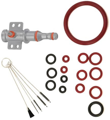 Dichtung O-Ringe für 15PCS Silikon O-Ring Dichtung, Inklusive Reinigungsbürsten, Hochwertiges VMQ/EPDM Material, Ideal für Brühgruppe und Ventile