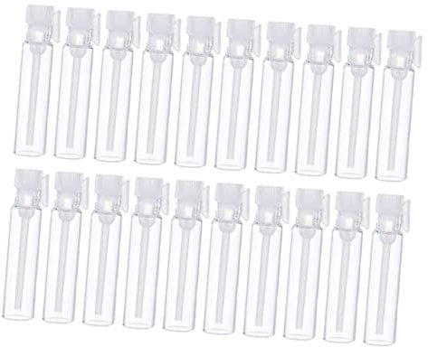 SAFIGLE 100pièces Flacons De Parfum Vides Verre De Compte-gouttes Pour Cosmétiques Échantillons Portables Voyage