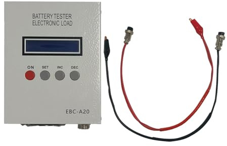 Uqezagpa Powerful Battery Capacity Tester with LCD Display for Accurate Voltages Currents and Energy
