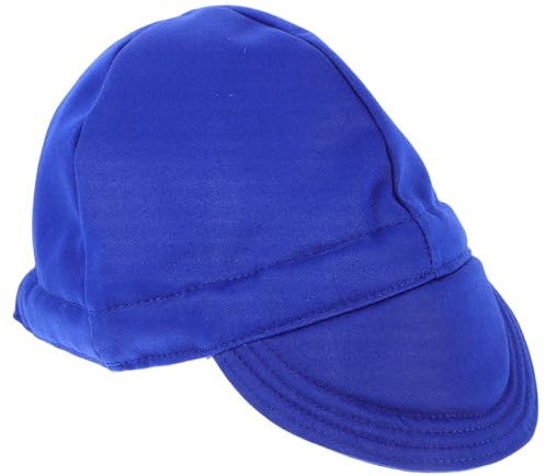 FOYTOKI Gorro De Soldadura Transpirable Para Soldadores, Protección Contra Salpicaduras, Ajuste Elástico, Azul, Unisex Para Trabajo De Construcción, Equipo Seguridad, 1 Unidad