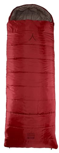 GRAND CANYON Schlafsack Utah 205 Deckenschlafsack – Komfortabler Schlafsack mit Organic Cotton Innenfutter, großer Kapuze und Rundum-Reißverschluss für Camping und Reisen