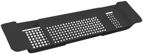 Evember Plateau De Baignoire en Plastique Extensible, 55-78 Cm, Plateau De Bain Extensible pour Baignoire, pour Verres À Vin, Tablettes, Téléphones, Aromathérapie, Peignes, Bougies, Produits De Bain