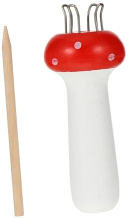 UKCOCO Strumento per Fungo in Legno Compatto e Leggero per Lana Cotone e per Fai da Te e Lavori Artigianali