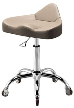 Sadelpall Med Hjul, Sadelstol, Kontorssnurrstol Med Bred, Tjock Sitsstoppning, For Köksritning, Kontorssalongmassage(Color1)