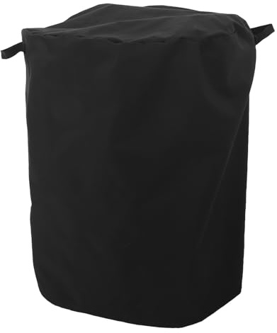 BIUDECO Housse de Protection en Tissu Oxford 600d Imperméable pour Brasero Rond 60 X 74 Cm Poignées Latérales Couverture Anti-poussière pour Foyer Extérieur pour Jardin et Terrasse