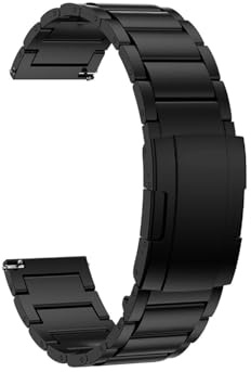 Titan metallrem passform for HUAWEI WATCH GT 4 3 2 46MM länkarmband passform for HUAWEI WATCH 4 3 Pro 22 mm bandbyte klockarmband(Black)